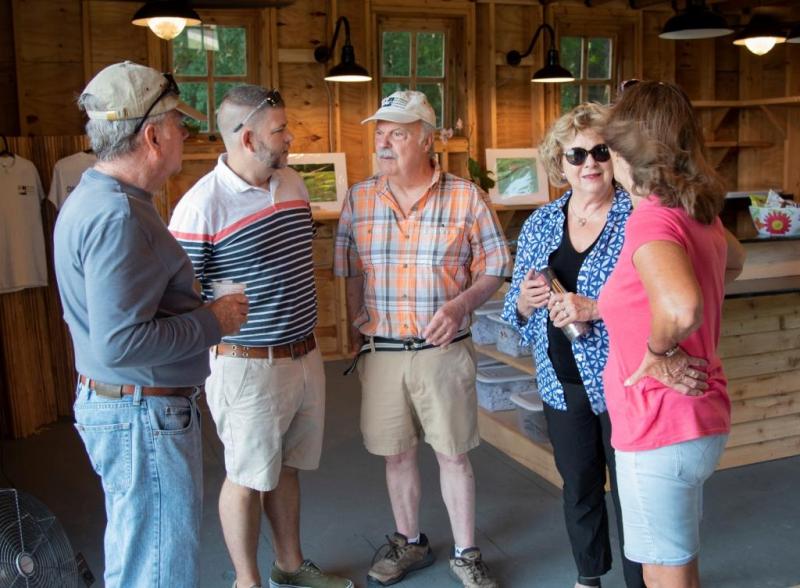 Delaware Botanic Gardens team members shown are (l-r) Board Secretary Brent Baker, new Deputy Executive Director and Director of Horticulture Brian Trader, President Ray Sander, Executive Director Sheryl Swed, and Vice President and Volunteer Coordinator Carol McCloud. SUBMITTED PHOTOS